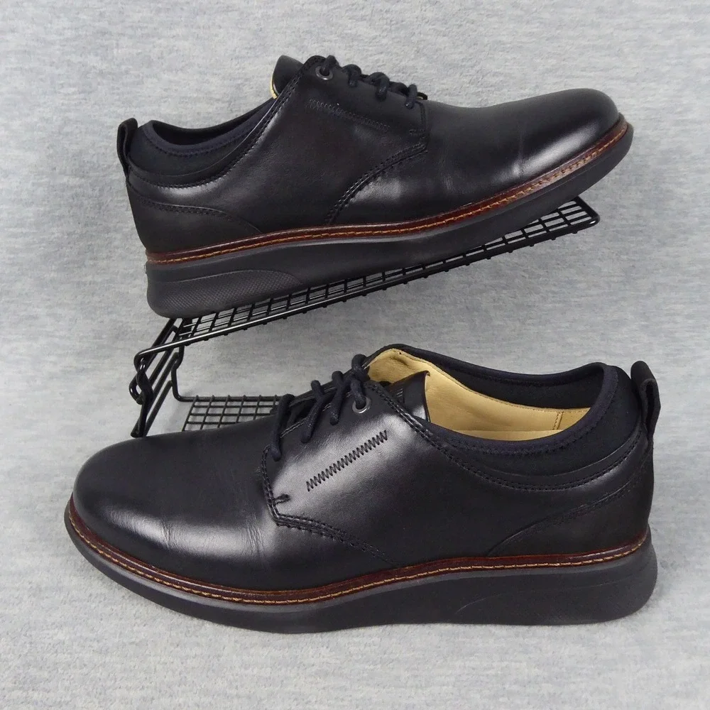 Samuel Hubbard Rafael Sport Lace Up Shoes Mens 10.5 M Black Leather Snekers